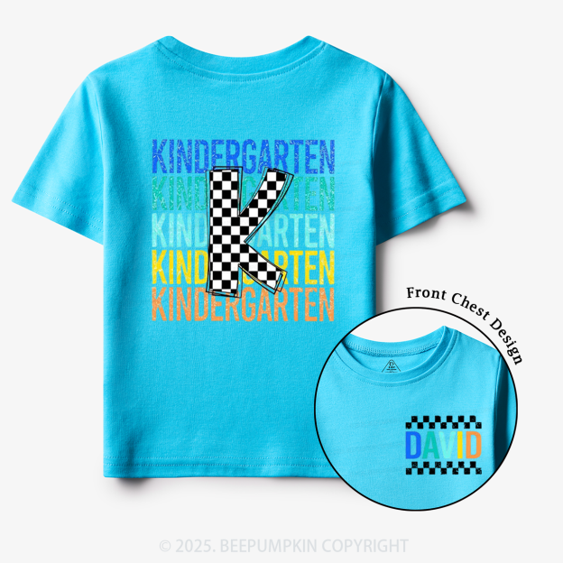 Personalized Rainbow Font First Day Of School Toddler&Kid's Tees Beepumpkin