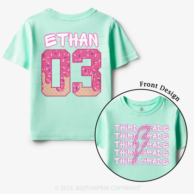 Personalized Lightning Grade Toddler&Kid's Tees Beepumpkin