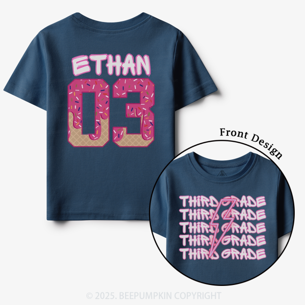 Personalized Lightning Grade Toddler&Kid's Tees Beepumpkin