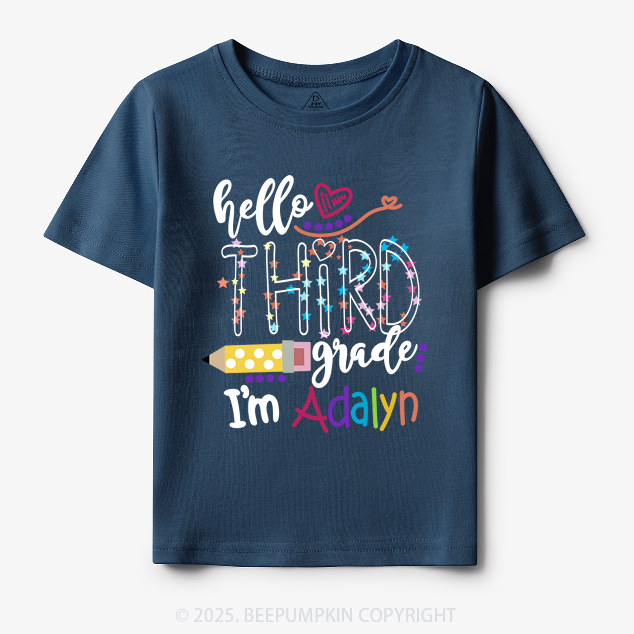Personalized Hello School Toddler&Kid's Tees Beepumpkin