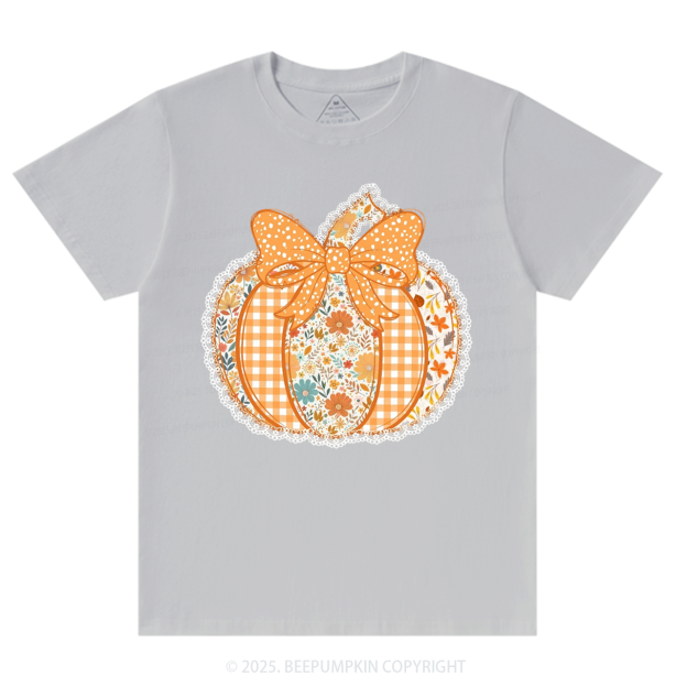 Preppy Floral Fall Pumpkin T-Shirts Beepumpkin