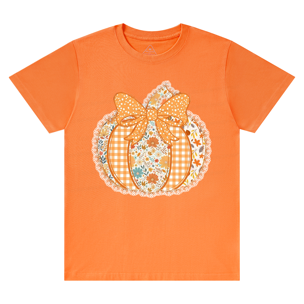 Preppy Floral Fall Pumpkin T-Shirts Beepumpkin