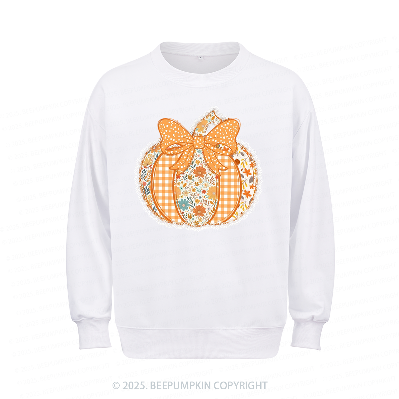Preppy Floral Fall Pumpkin Sweatshirt Beepumpkin