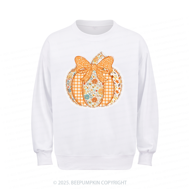 Preppy Floral Fall Pumpkin Sweatshirt Beepumpkin