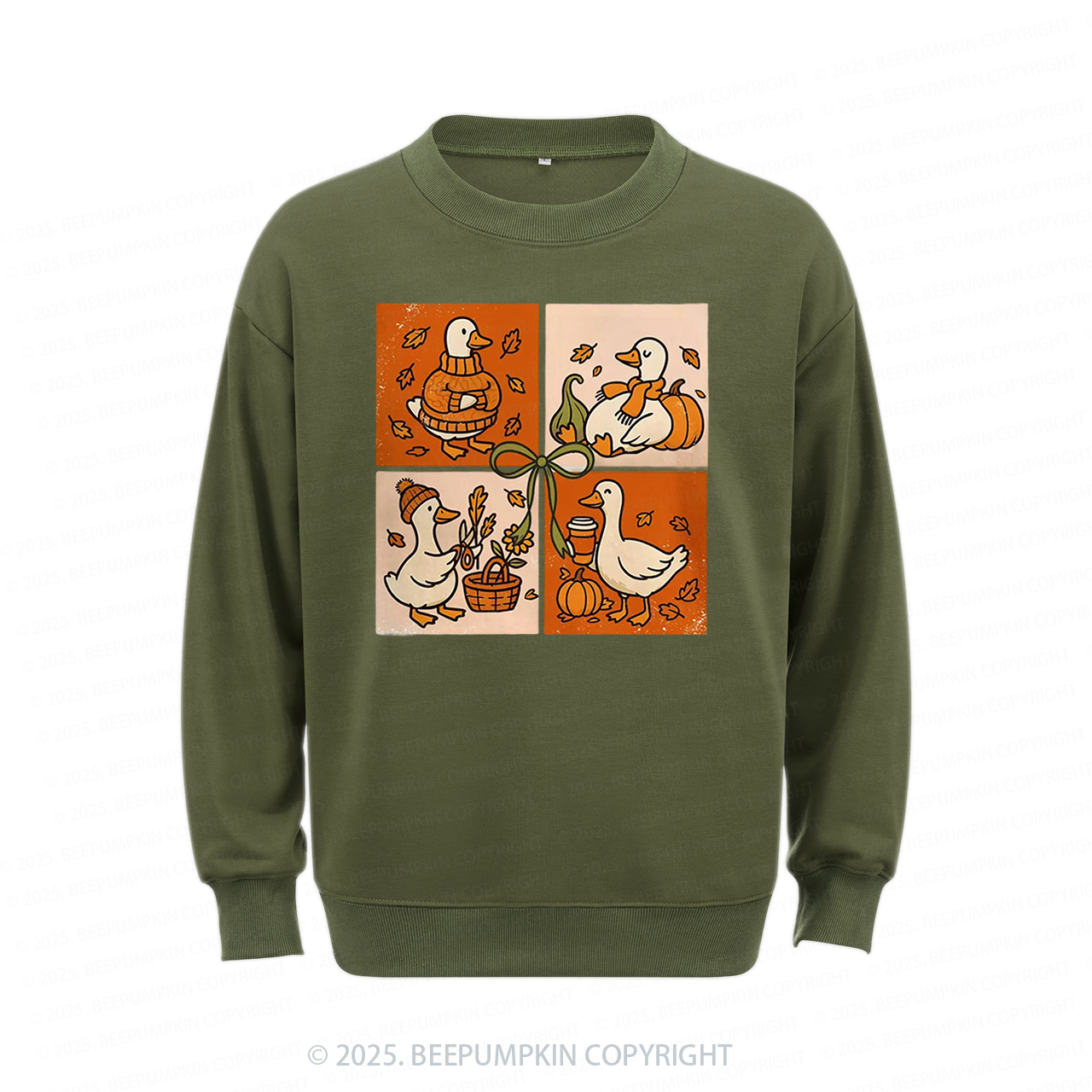 Pumpkin Latte Goose Sweatshirt Beepumpkin