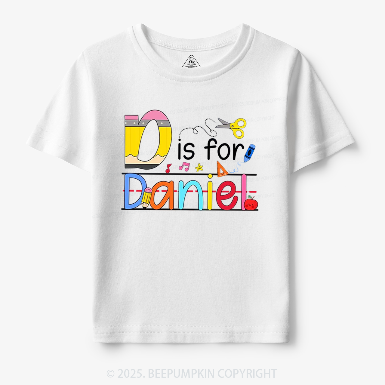 Personalized Interesting Kids Name Toddler&Kid's Tees Beepumpkin