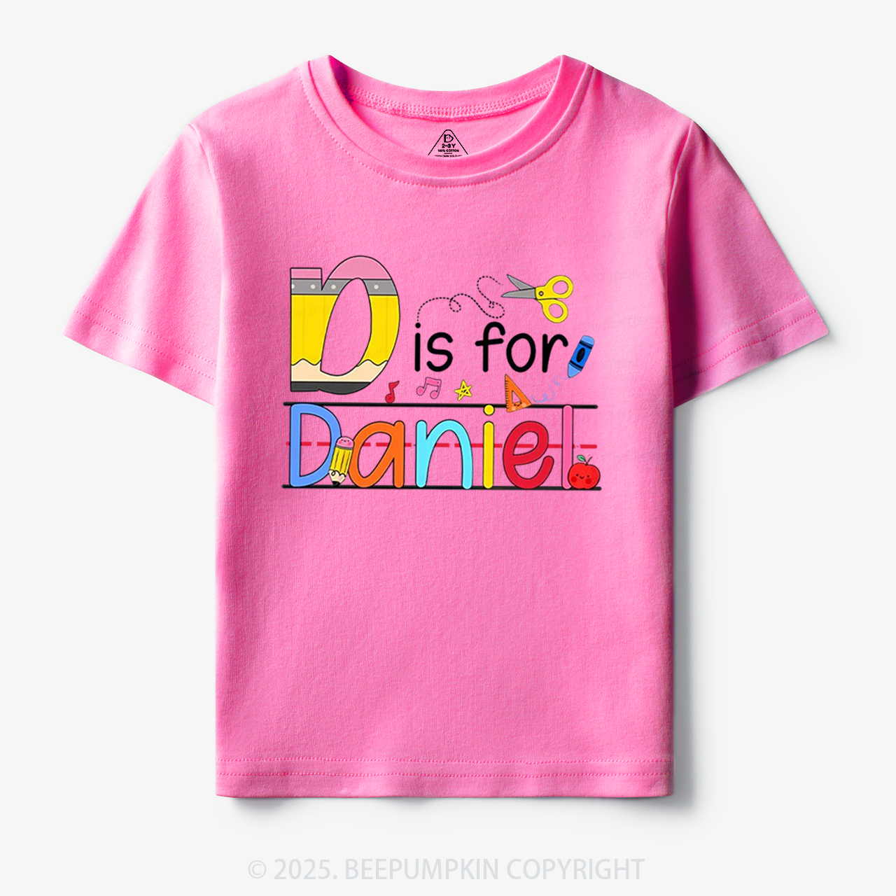 Personalized Interesting Kids Name Toddler&Kid's Tees Beepumpkin