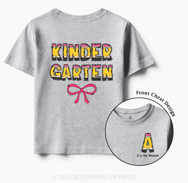 Personalized Pencil Kids Name Toddler&Kid's Tees Beepumpkin