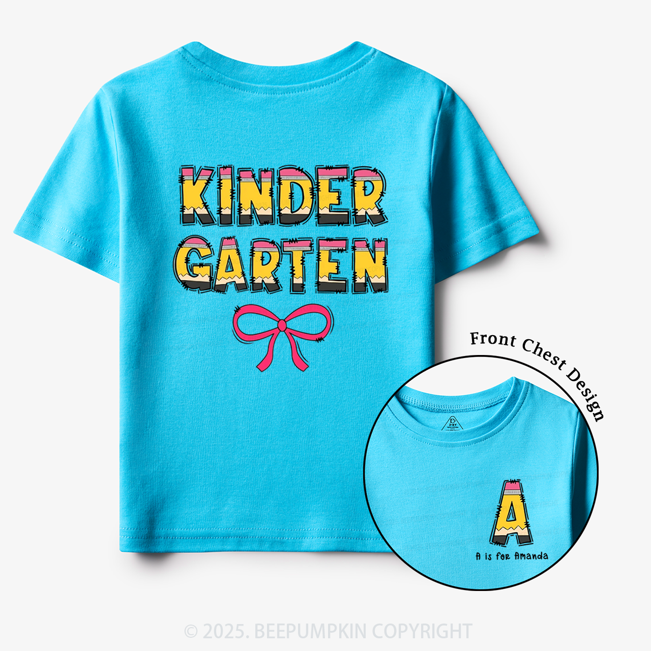 Personalized Pencil Kids Name Toddler&Kid's Tees Beepumpkin