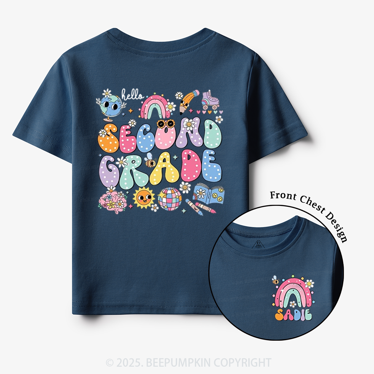 Personalized My World Toddler&Kid's Tees Beepumpkin