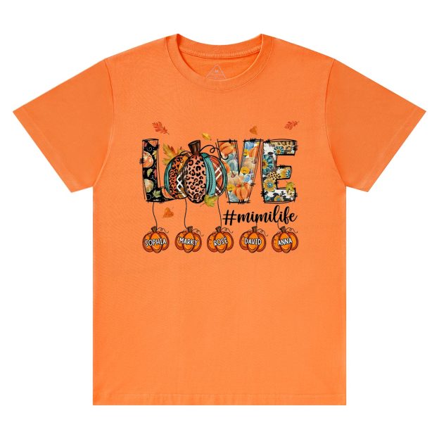Personalized Love Grandma Life T-Shirts Beepumpkin