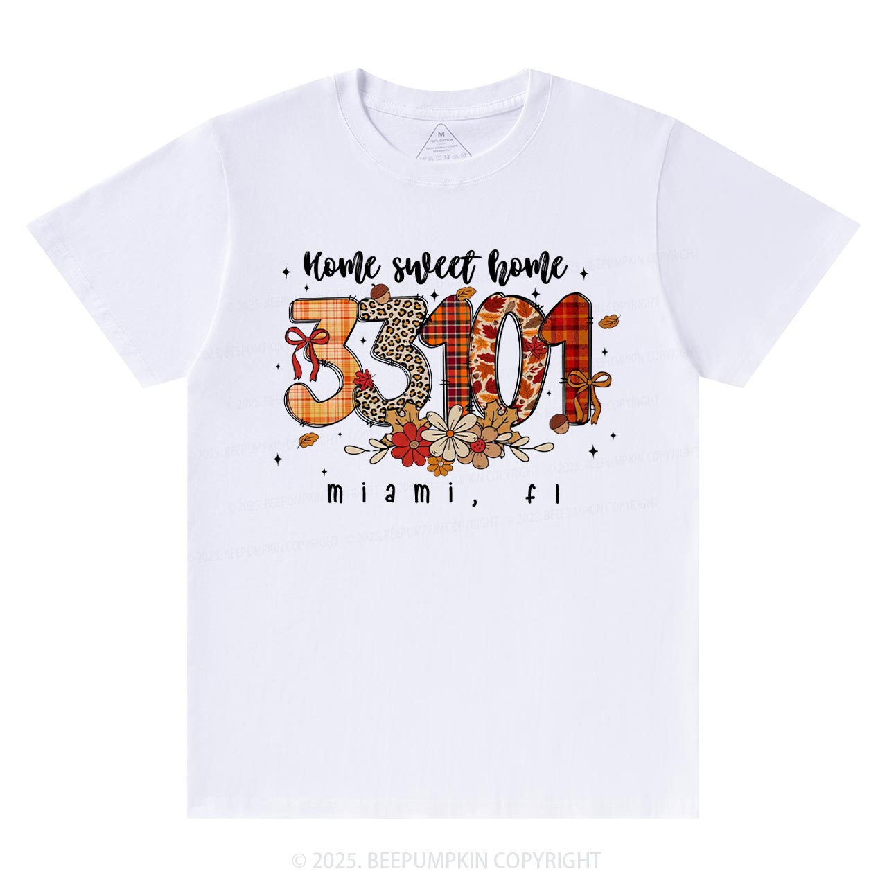 Personalized Fall Zip Code Doodle T-Shirts Beepumpkin
