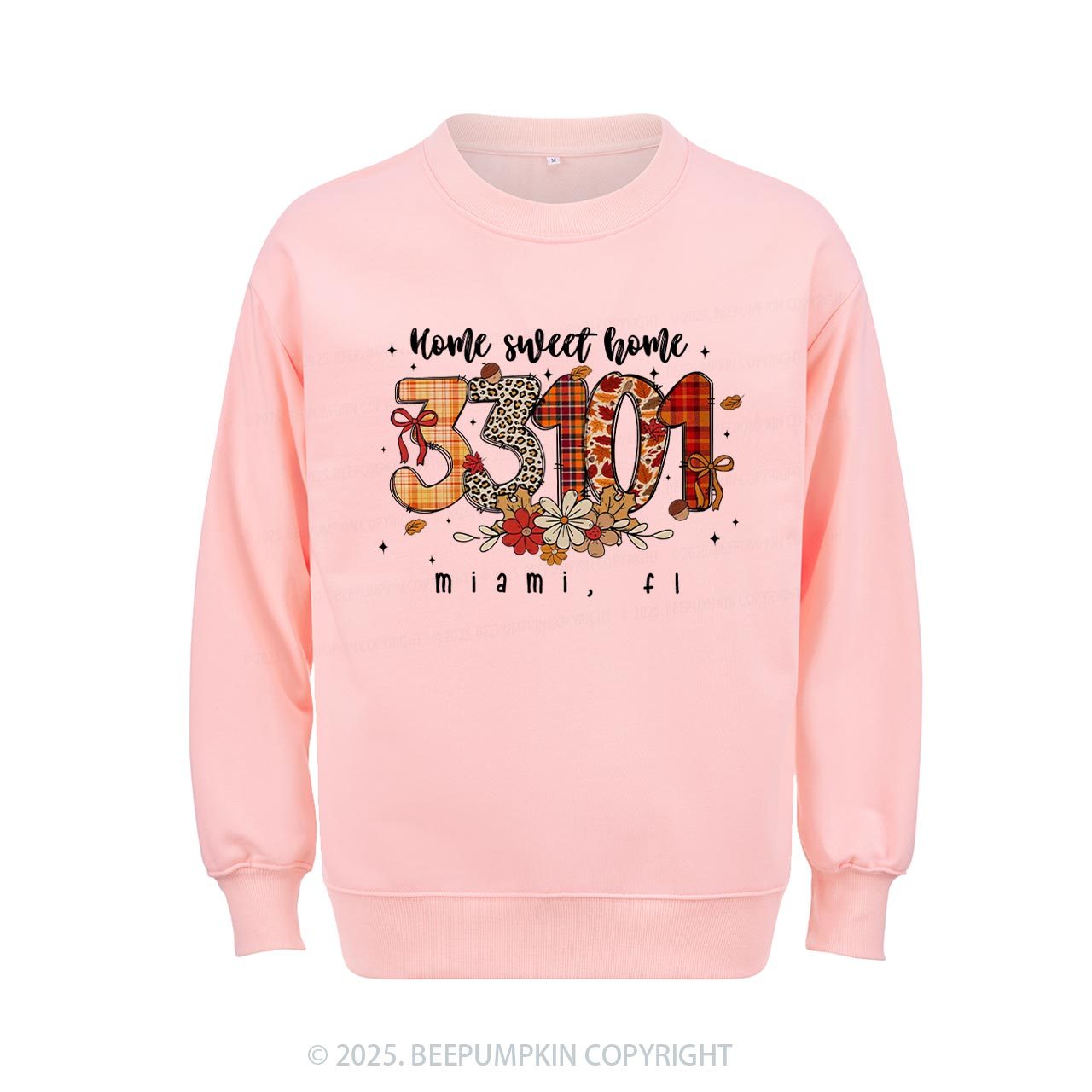 Personalized Fall Zip Code Doodle Sweatshirt Beepumpkin