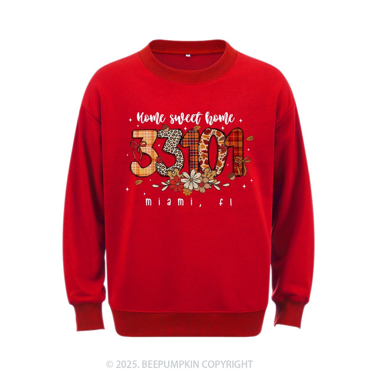 Personalized Fall Zip Code Doodle Sweatshirt Beepumpkin