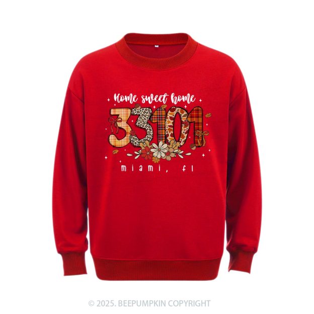 Personalized Fall Zip Code Doodle Sweatshirt Beepumpkin