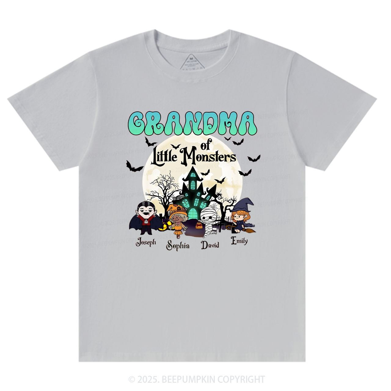 Personalized Grandma Halloween T-Shirts Beepumpkin