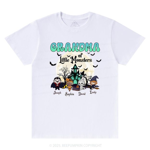 Personalized Grandma Halloween T-Shirts Beepumpkin