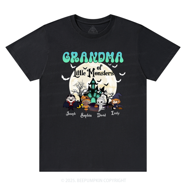 Personalized Grandma Halloween T-Shirts Beepumpkin