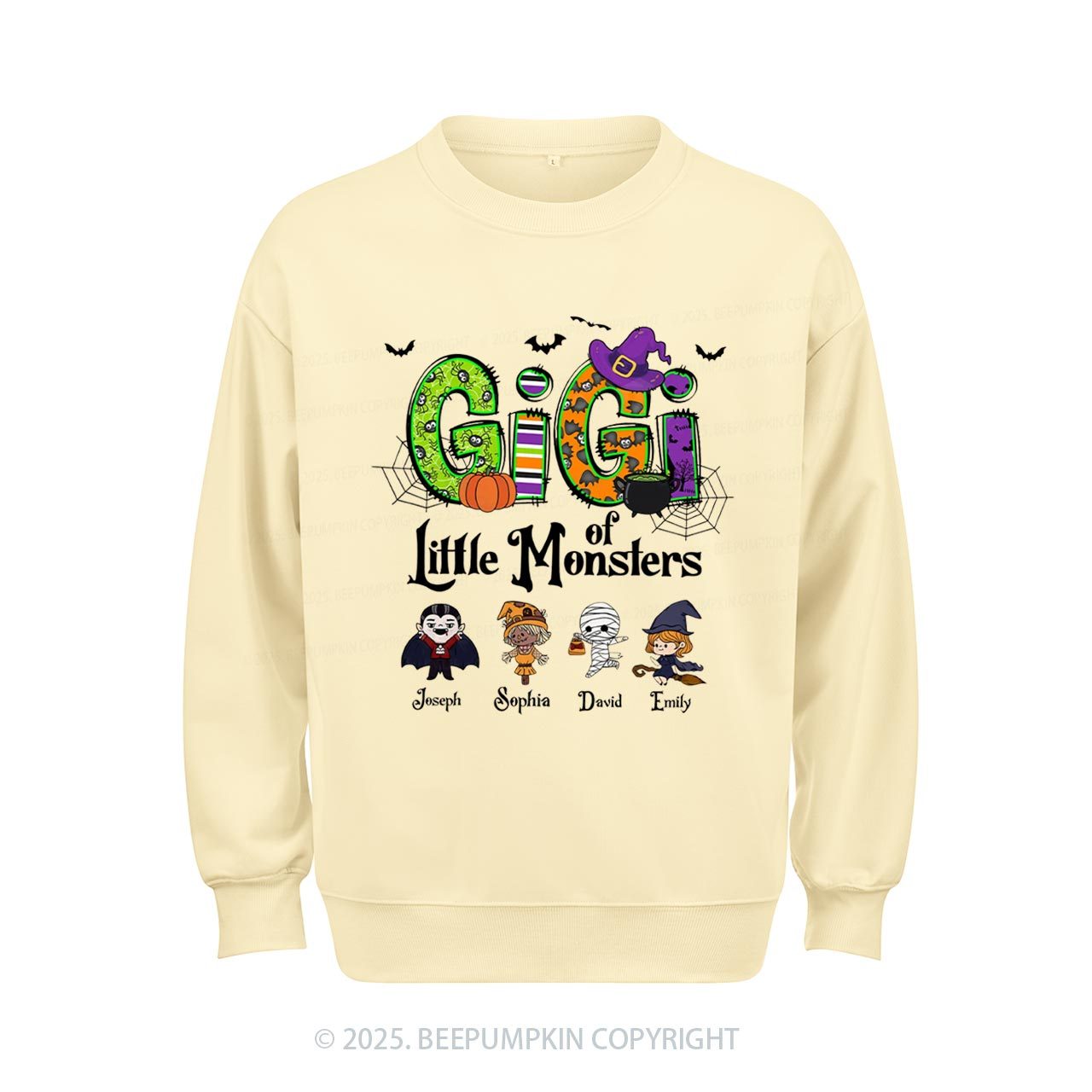 Personalized Mimi Halloween Sweatshirt Beepumpkin