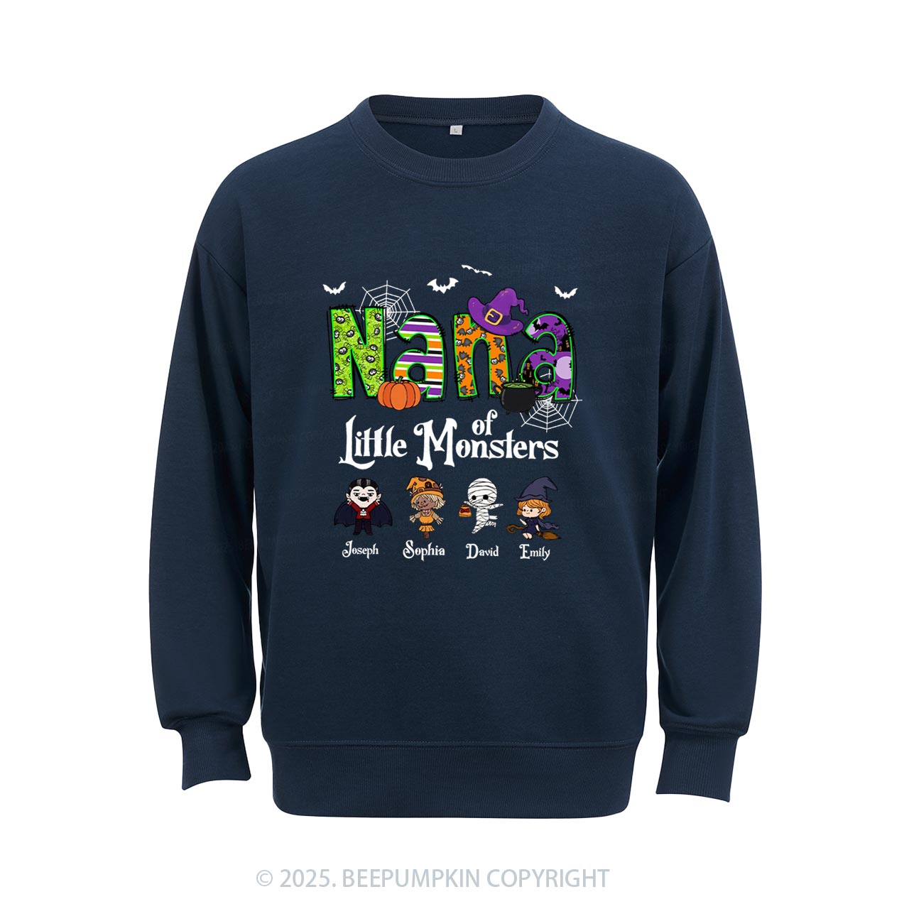 Personalized Mimi Halloween Sweatshirt Beepumpkin