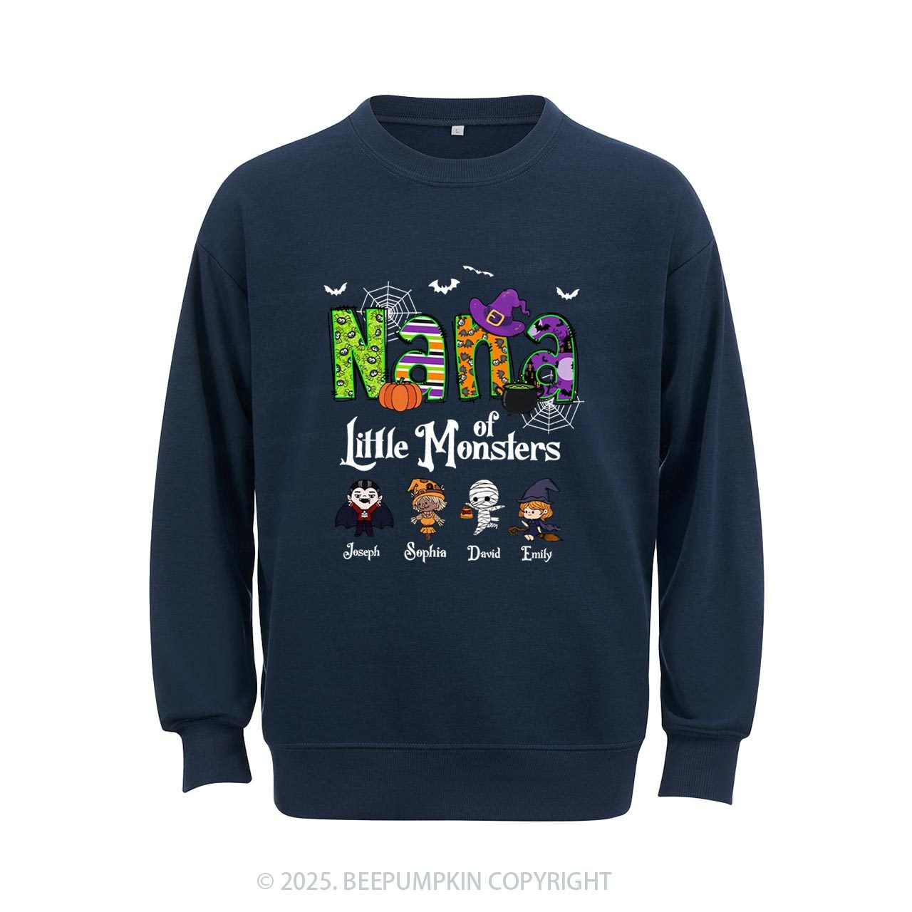 Personalized Mimi Halloween Sweatshirt Beepumpkin