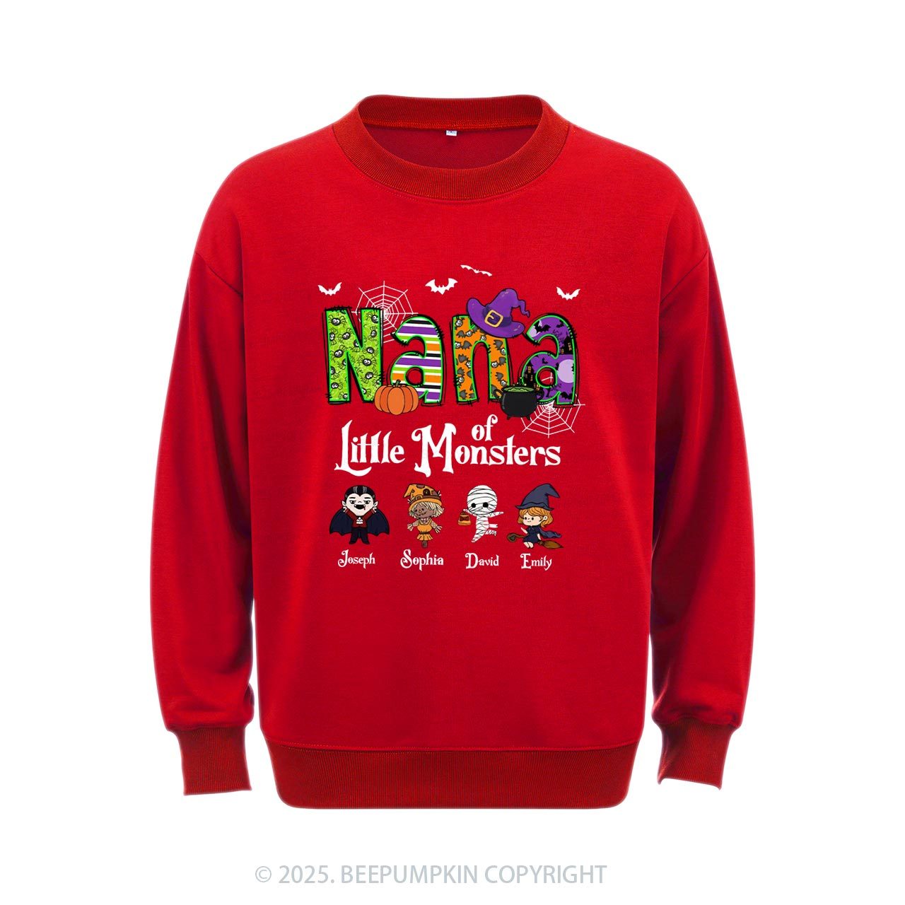 Personalized Mimi Halloween Sweatshirt Beepumpkin