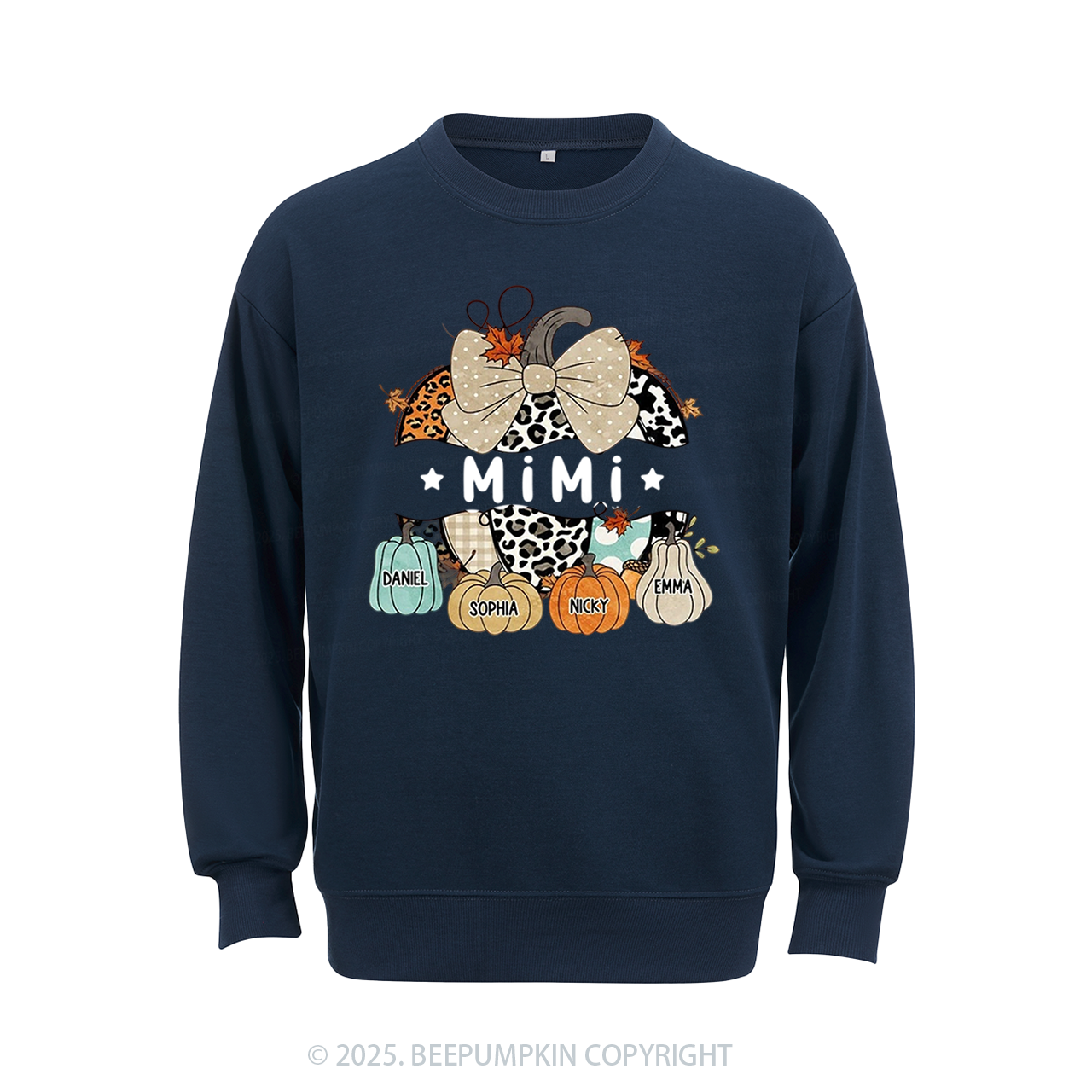 Personalized Fall Halloween Pumpkin Sweatshirt Beepumpkin