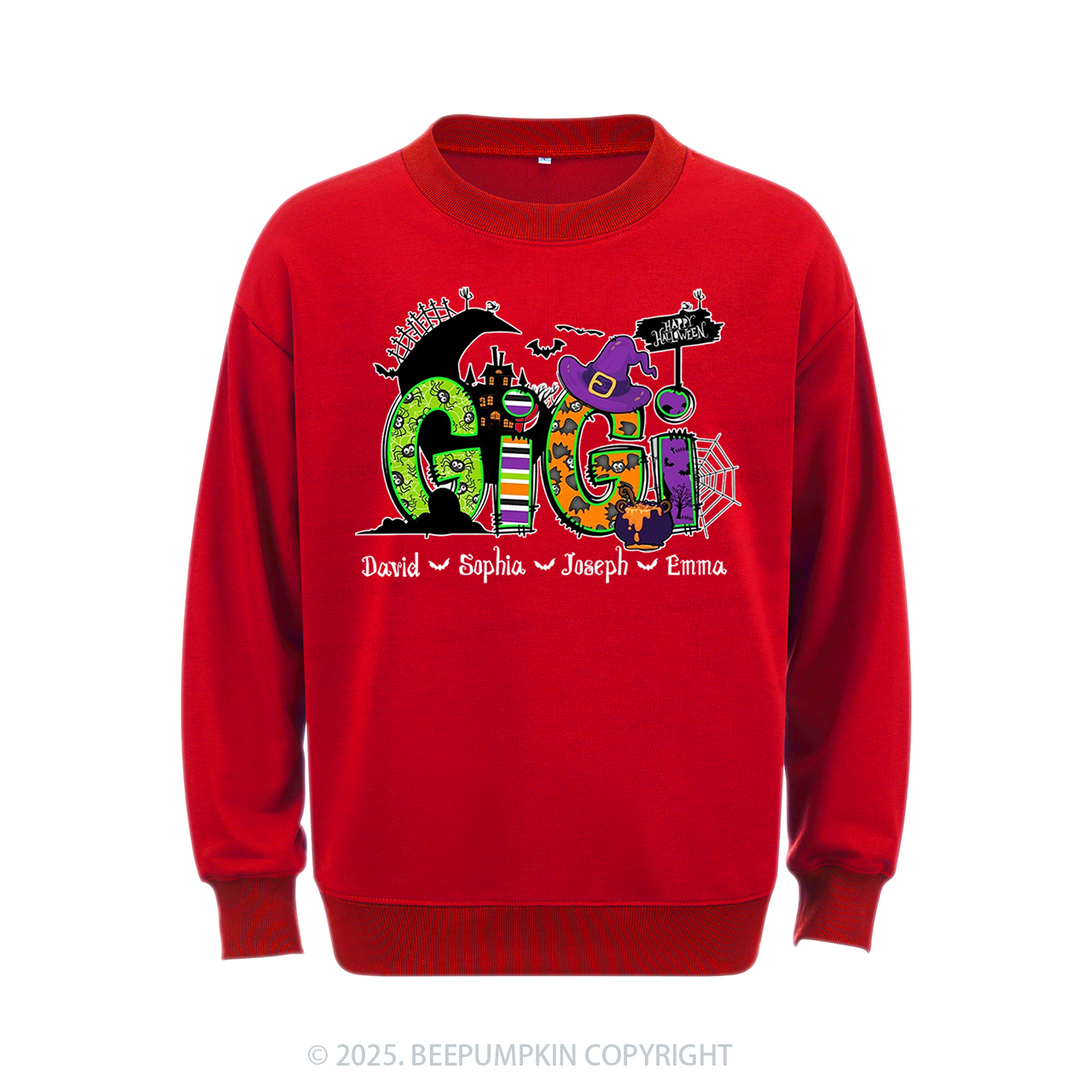 Personalized Mimi Halloween Sweatshirt Beepumpkin