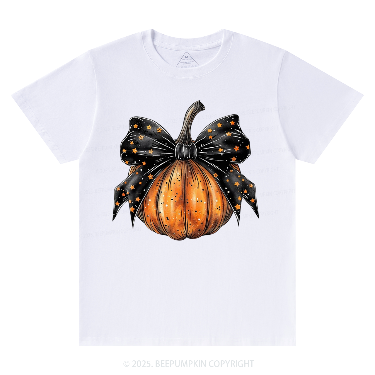 Stars Bow Halloween T-Shirts Beepumpkin