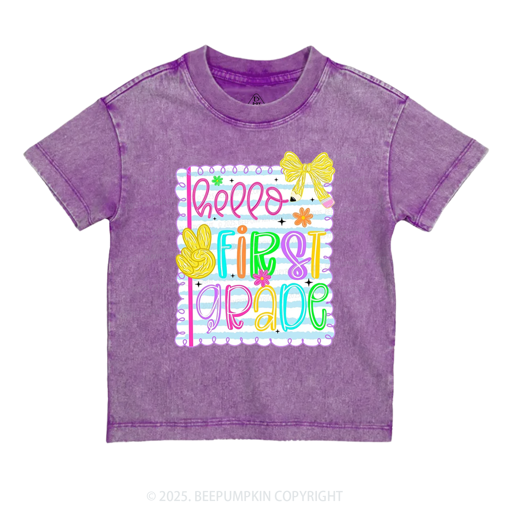 Personalized Back-To-School Greetings Toddler&Kids Washed Tees