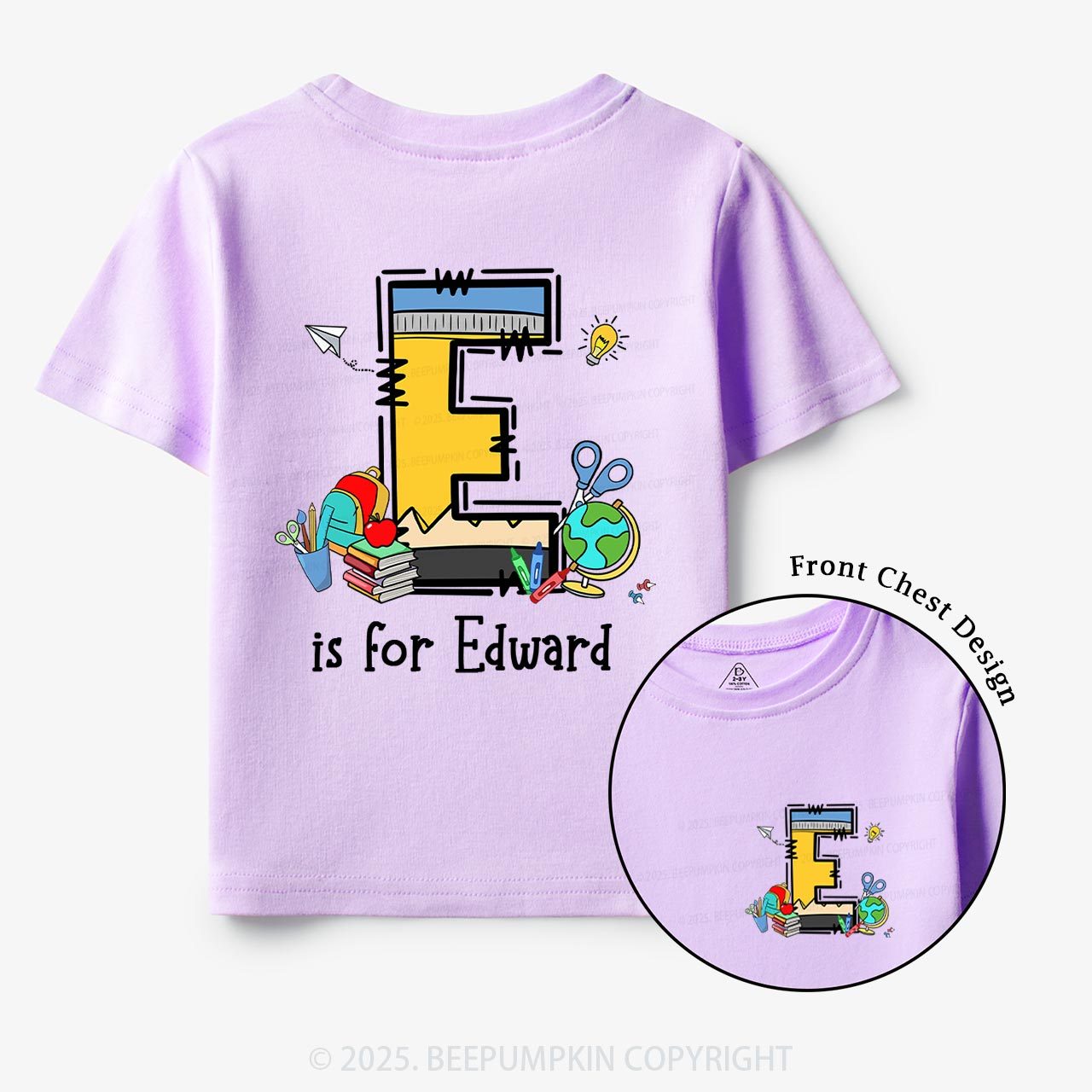 Personalized Alphabet Boy Name Toddler&Kid's Tees Beepumpkin