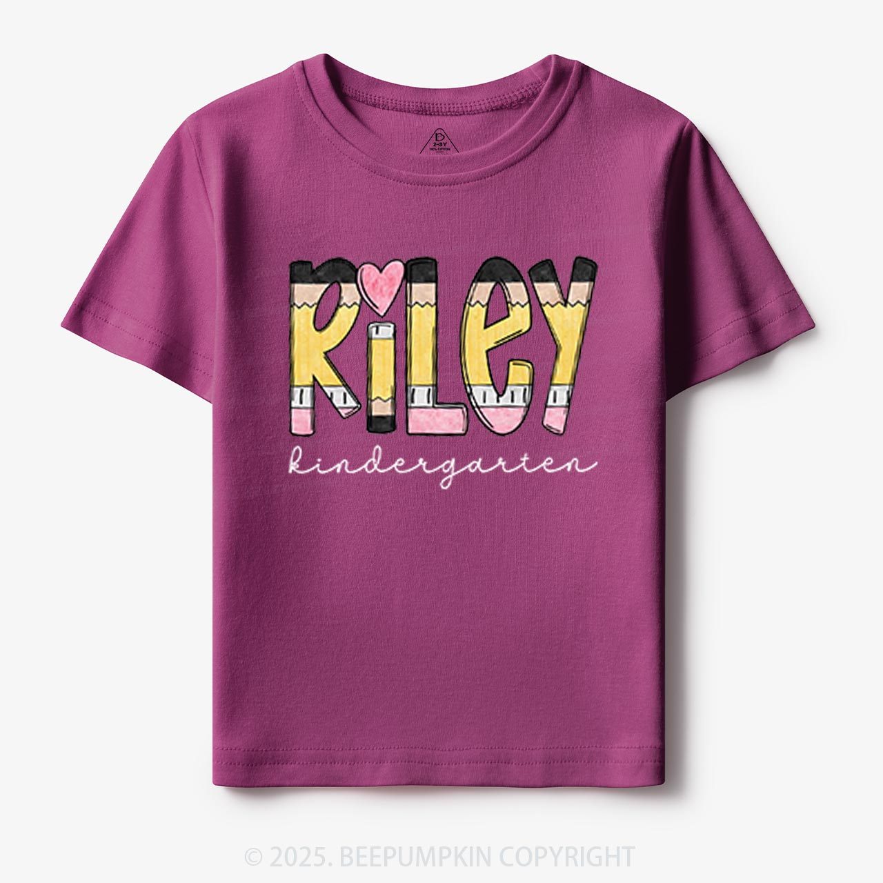 Personalized Pencil Letter Name Toddler&Kid's Tees Beepumpkin