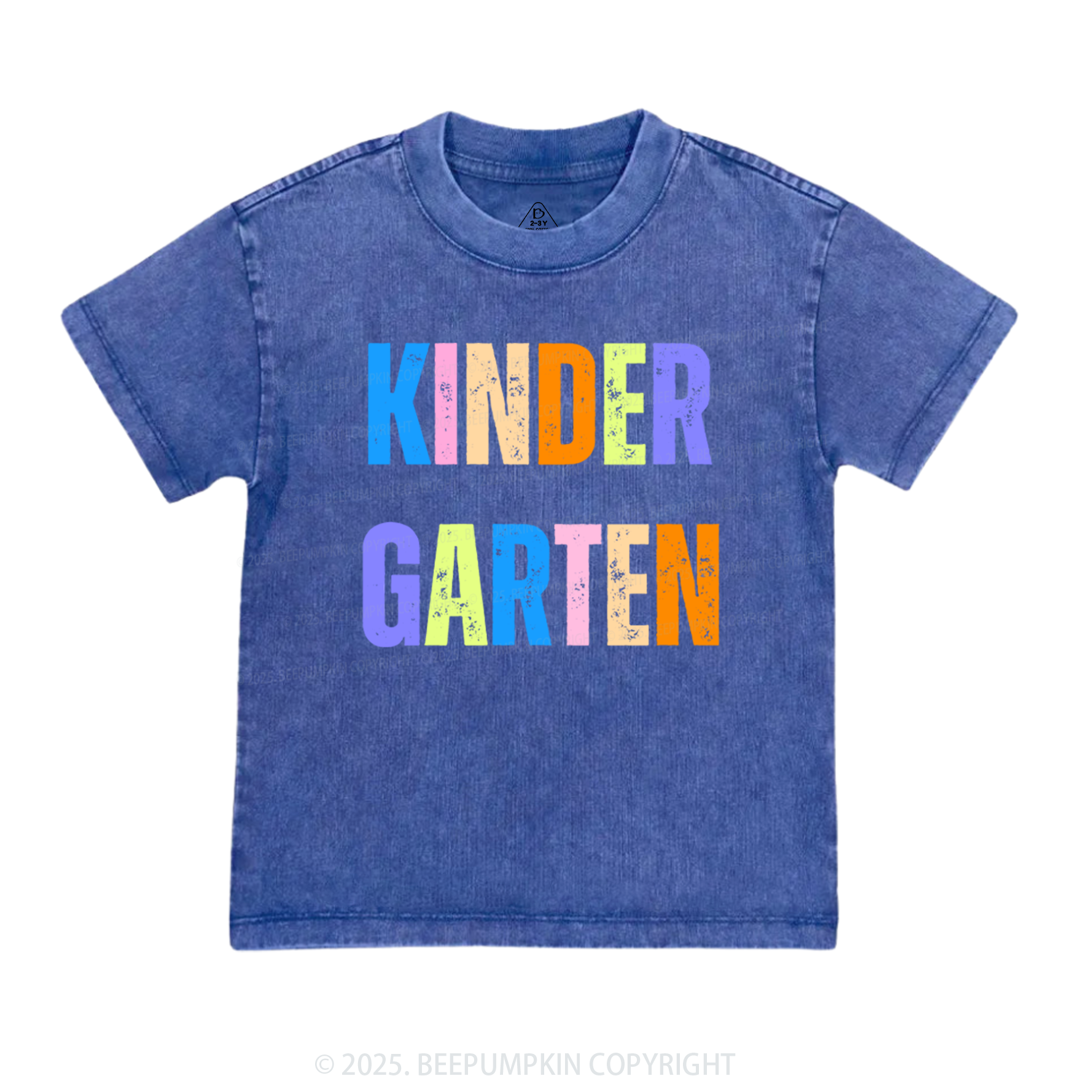 Personalized Neon Sublimation Toddler&Kids Washed Tees