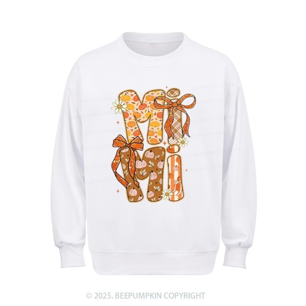 Personalized Glitter Pumpkin Sweatshirt Beepumpkin