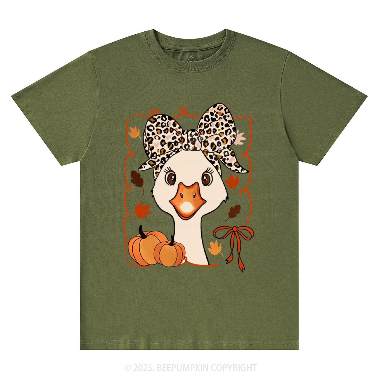 Leopard Bows T-Shirts Beepumpkin