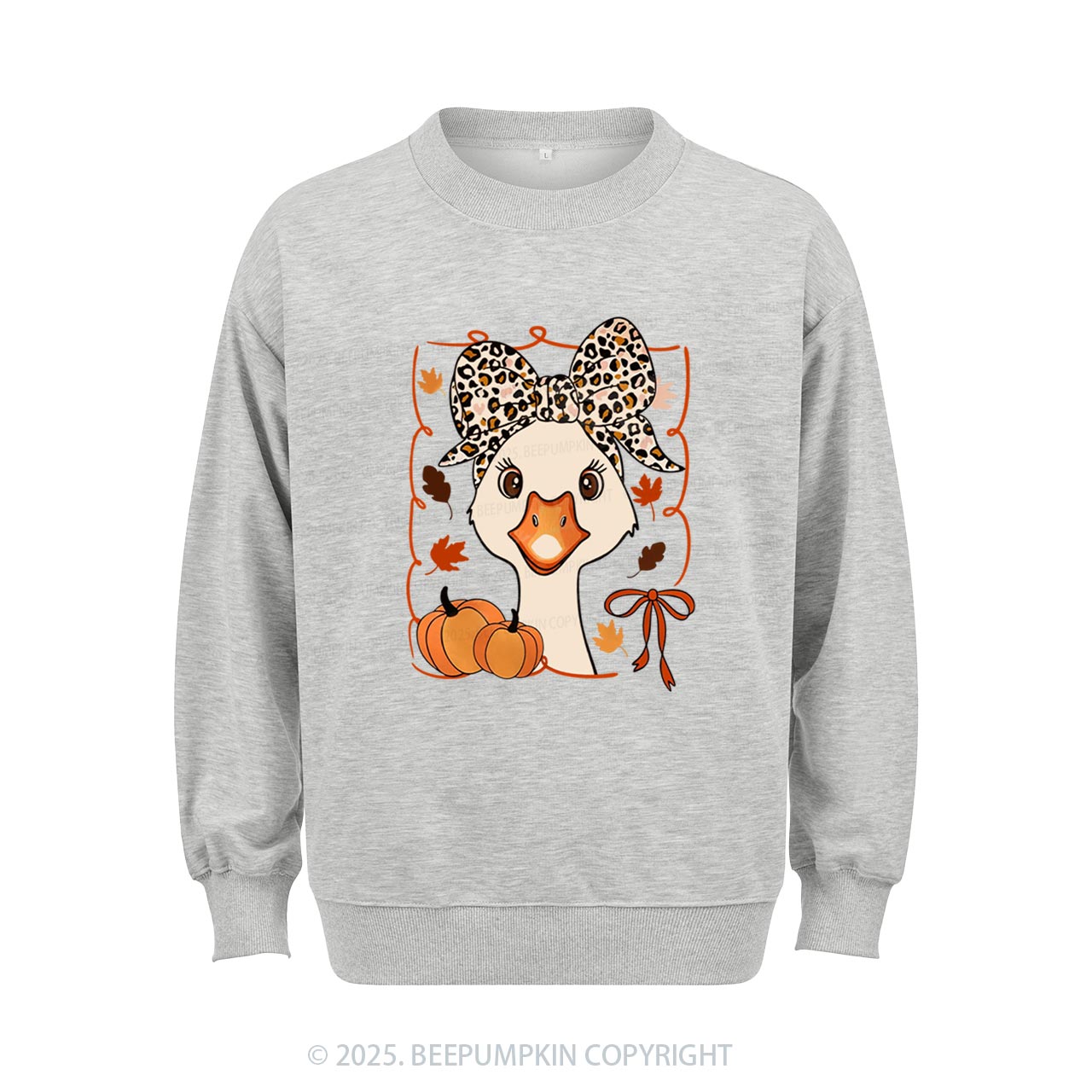Leopard Bows Sweatshirt Beepumpkin