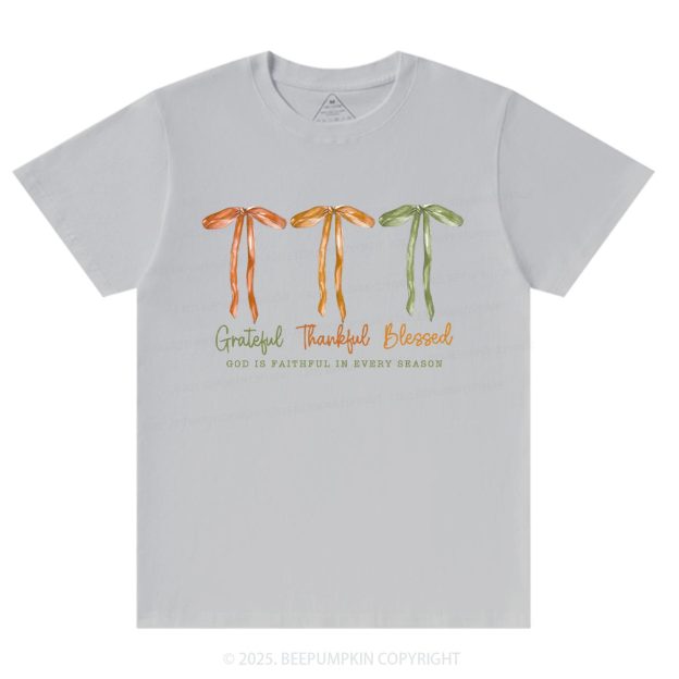 Grateful Thankful Blessed T-Shirts Beepumpkin