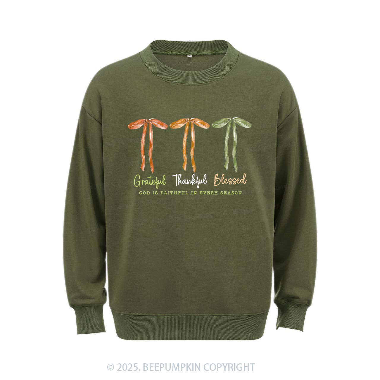 Grateful Thankful Blessed Sweatshirt Beepumpkin