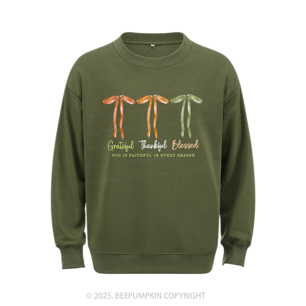 Grateful Thankful Blessed Sweatshirt Beepumpkin
