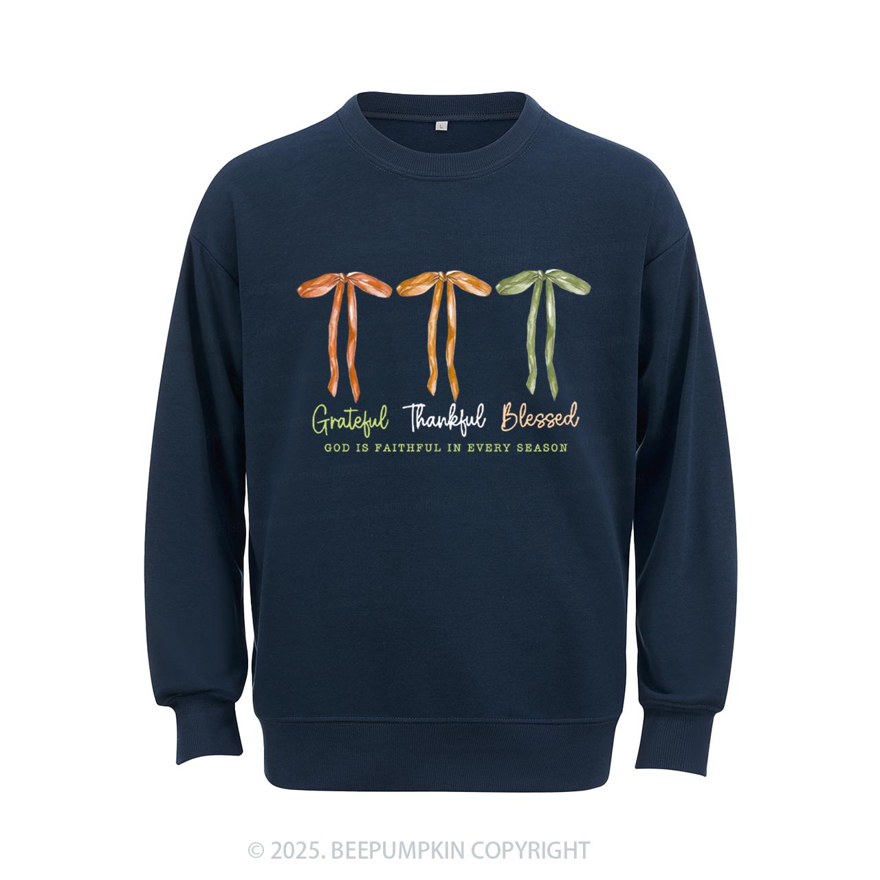 Grateful Thankful Blessed Sweatshirt Beepumpkin
