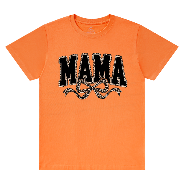 Mama Leopard Coquette Bow T-Shirts Beepumpkin