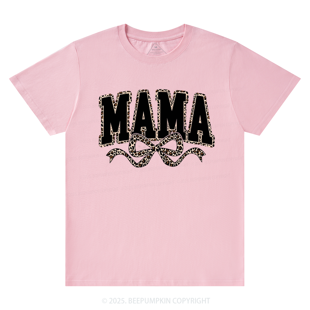 Mama Leopard Coquette Bow T-Shirts Beepumpkin