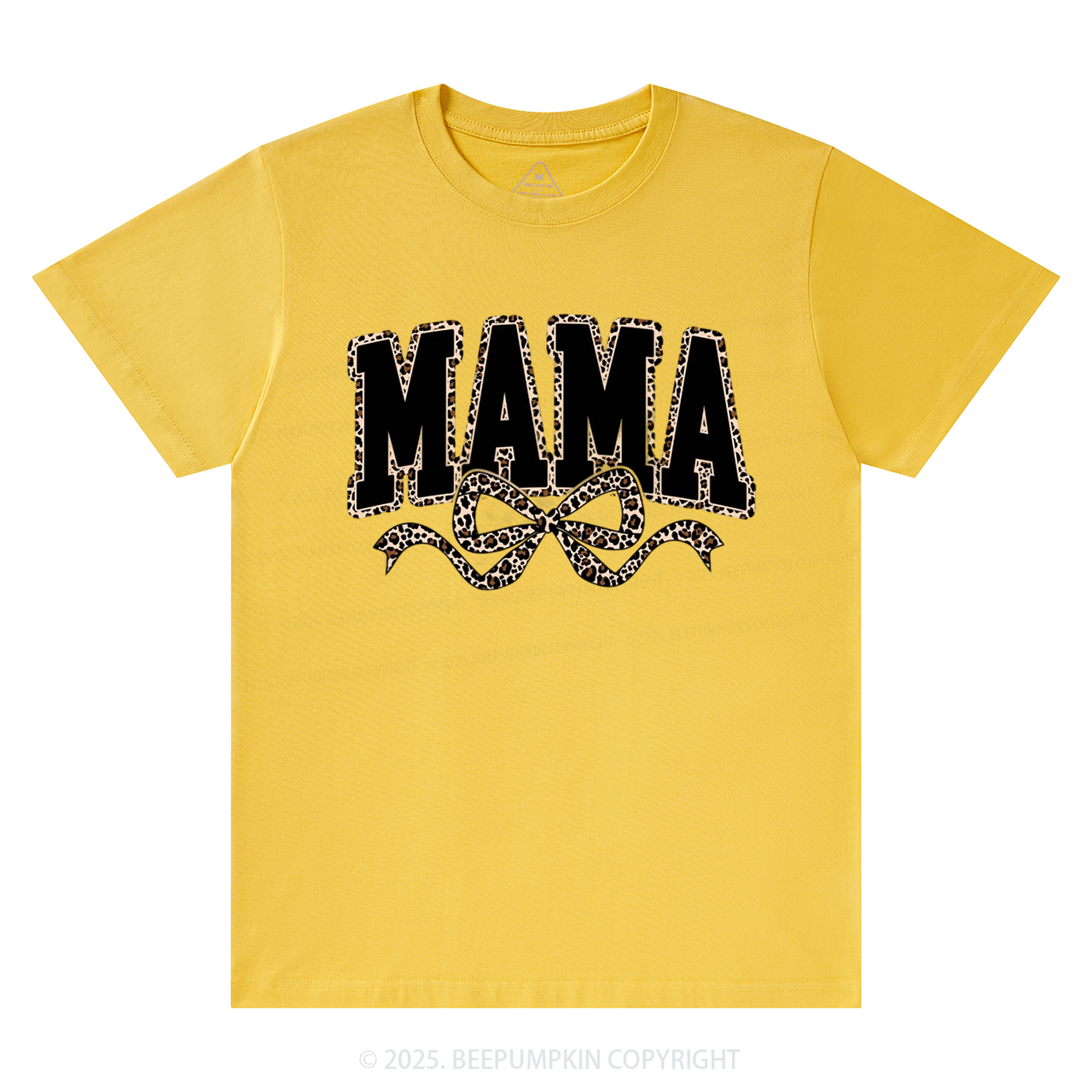 Mama Leopard Coquette Bow T-Shirts Beepumpkin