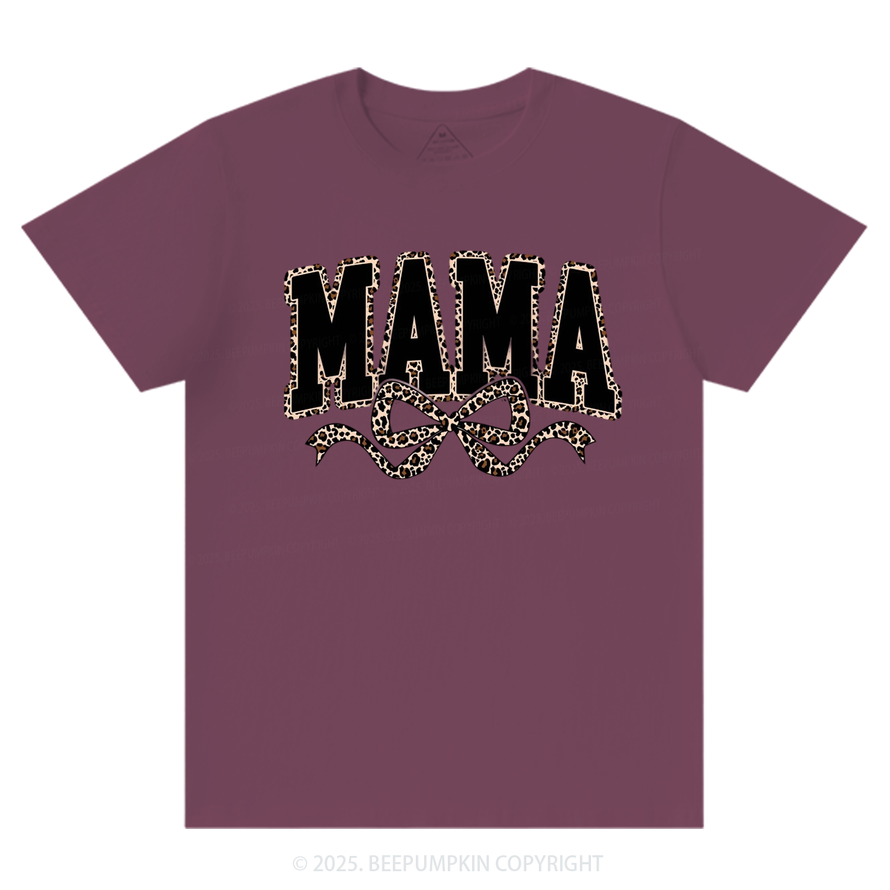 Mama Leopard Coquette Bow T-Shirts Beepumpkin