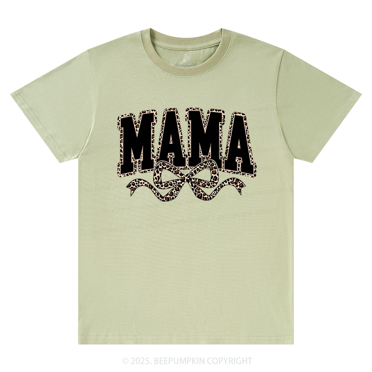 Mama Leopard Coquette Bow T-Shirts Beepumpkin