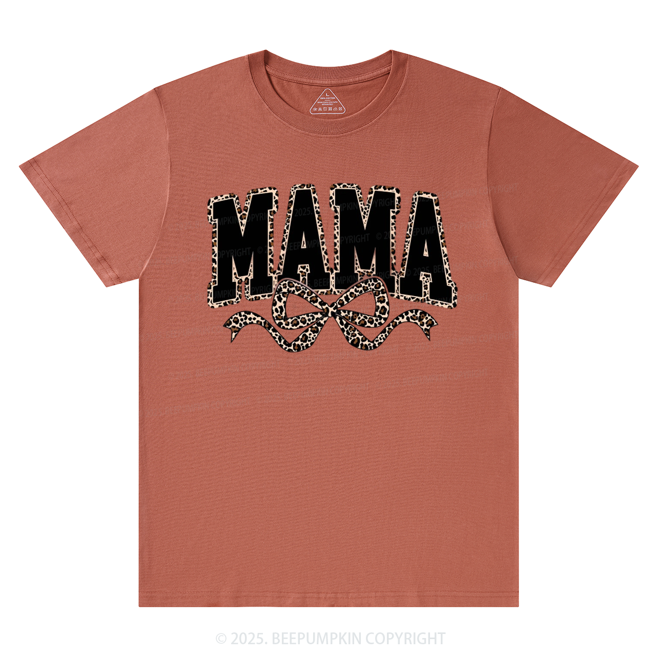 Mama Leopard Coquette Bow T-Shirts Beepumpkin