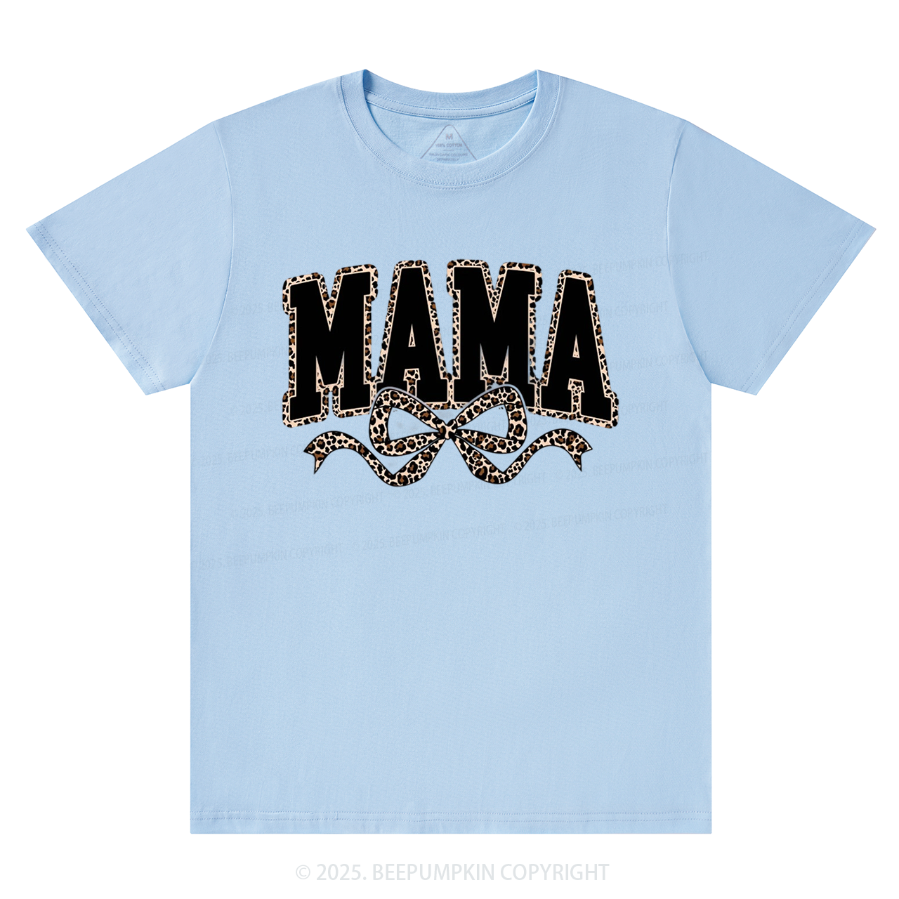 Mama Leopard Coquette Bow T-Shirts Beepumpkin