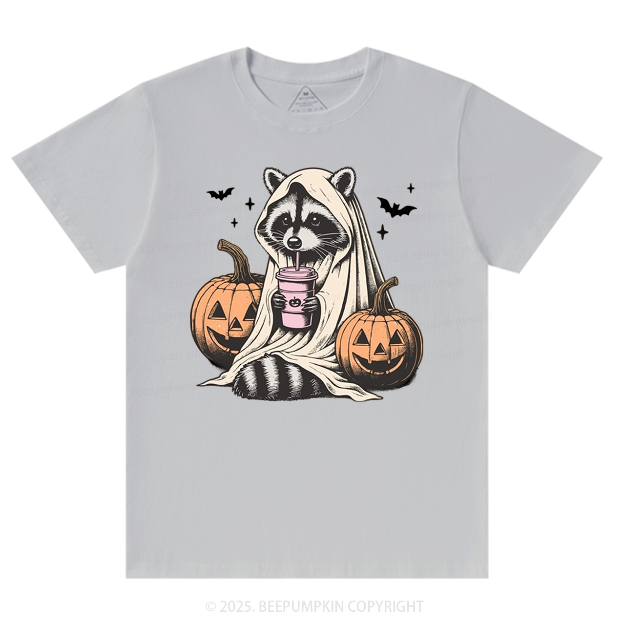 Cute Raccoon Ghost T-Shirts Beepumpkin