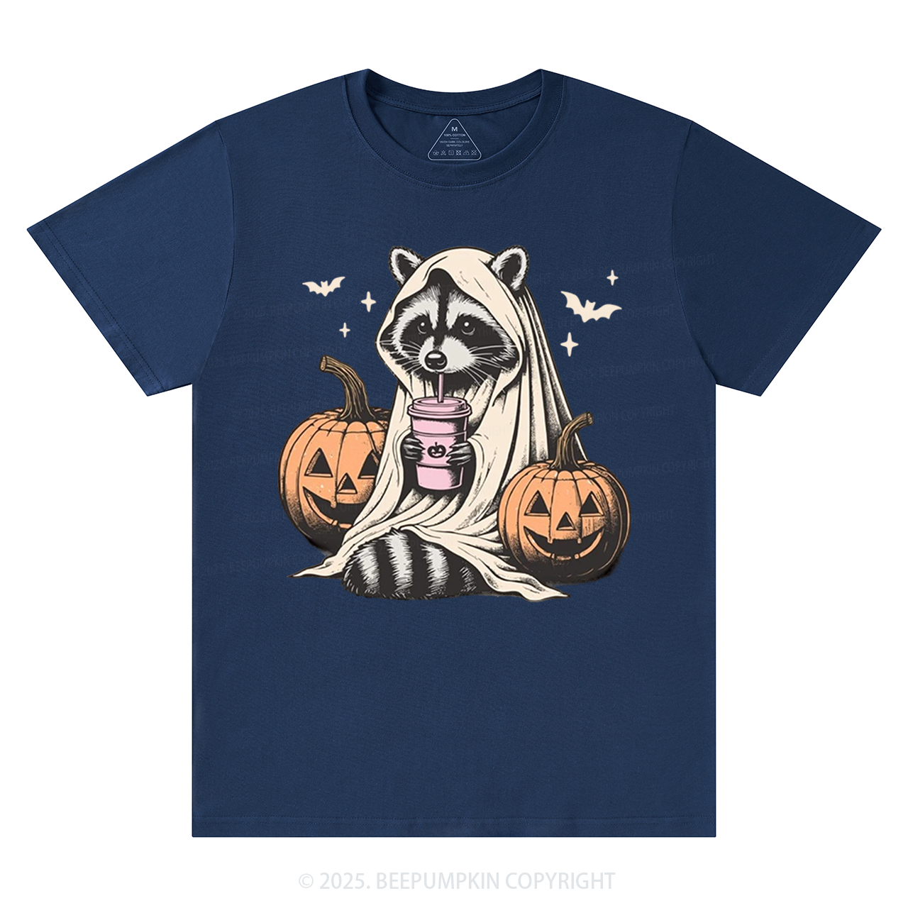 Cute Raccoon Ghost T-Shirts Beepumpkin