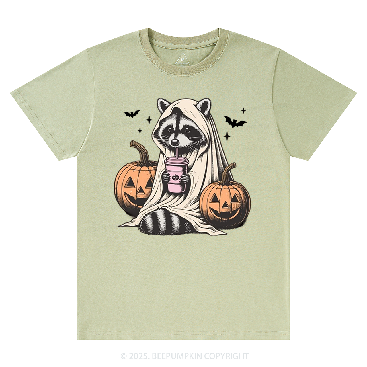 Cute Raccoon Ghost T-Shirts Beepumpkin